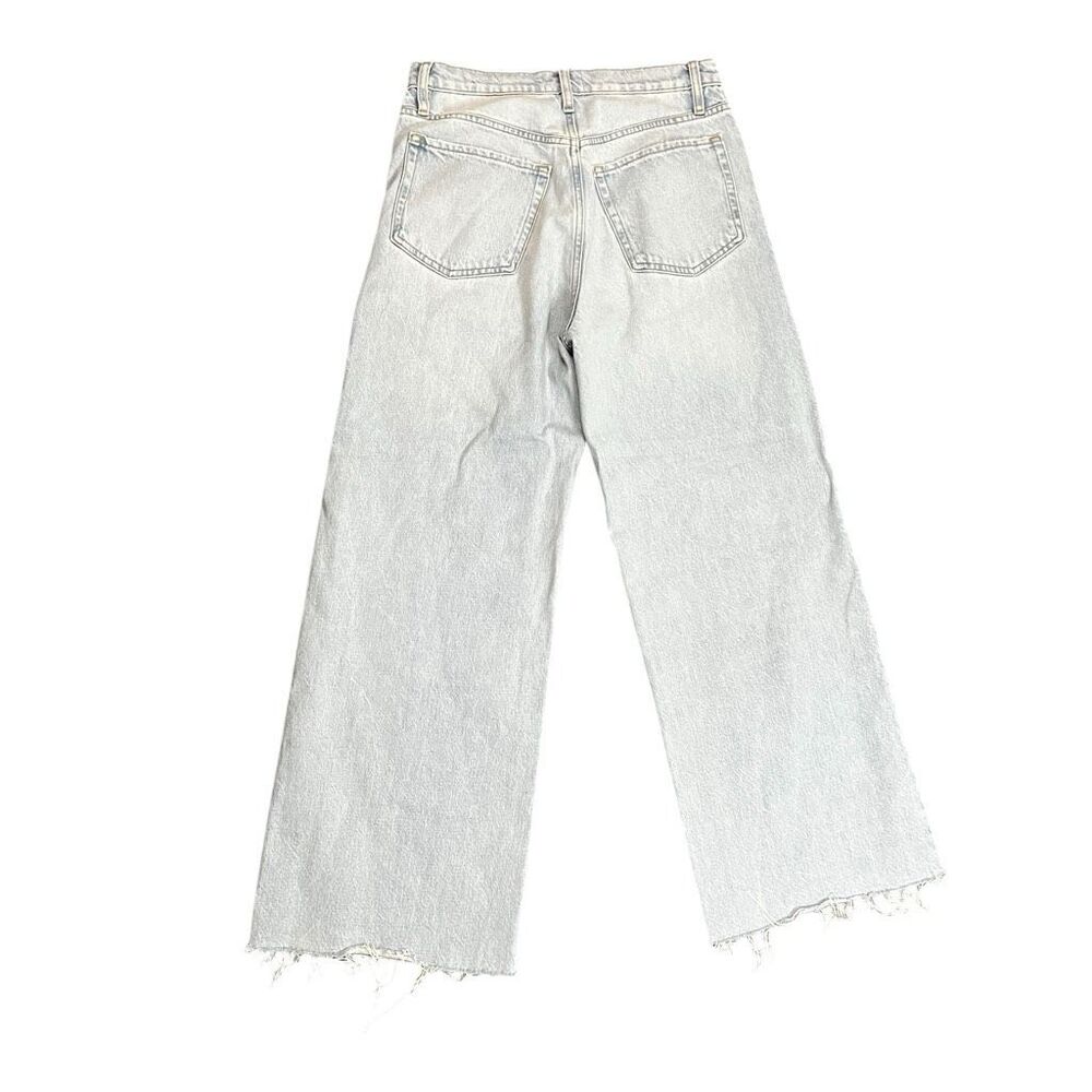 FRAME Le Low Baggy Wide Leg Jeans Light Wash Size 26 - Picture 5 of 7